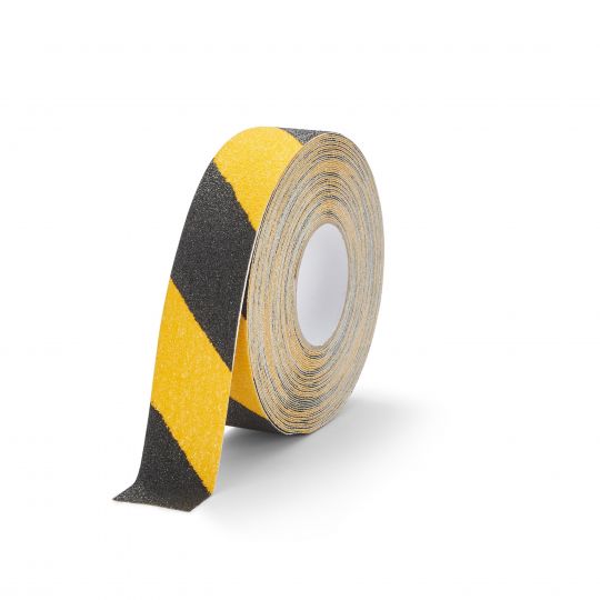 Grip tape in black/yellow hazard 50mm width